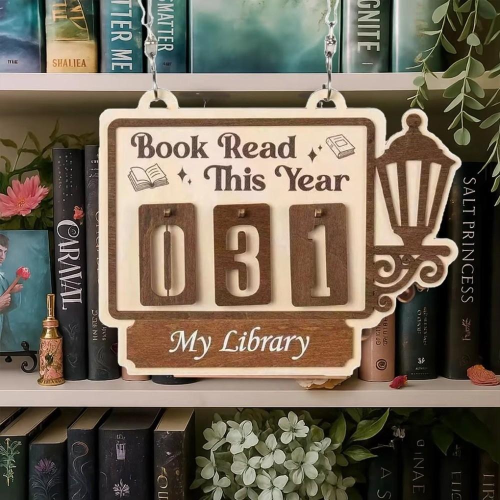 Books Read This Year Reading Counter Bookish Decor Bookish Decor Books Read Tracker Bookish Gift