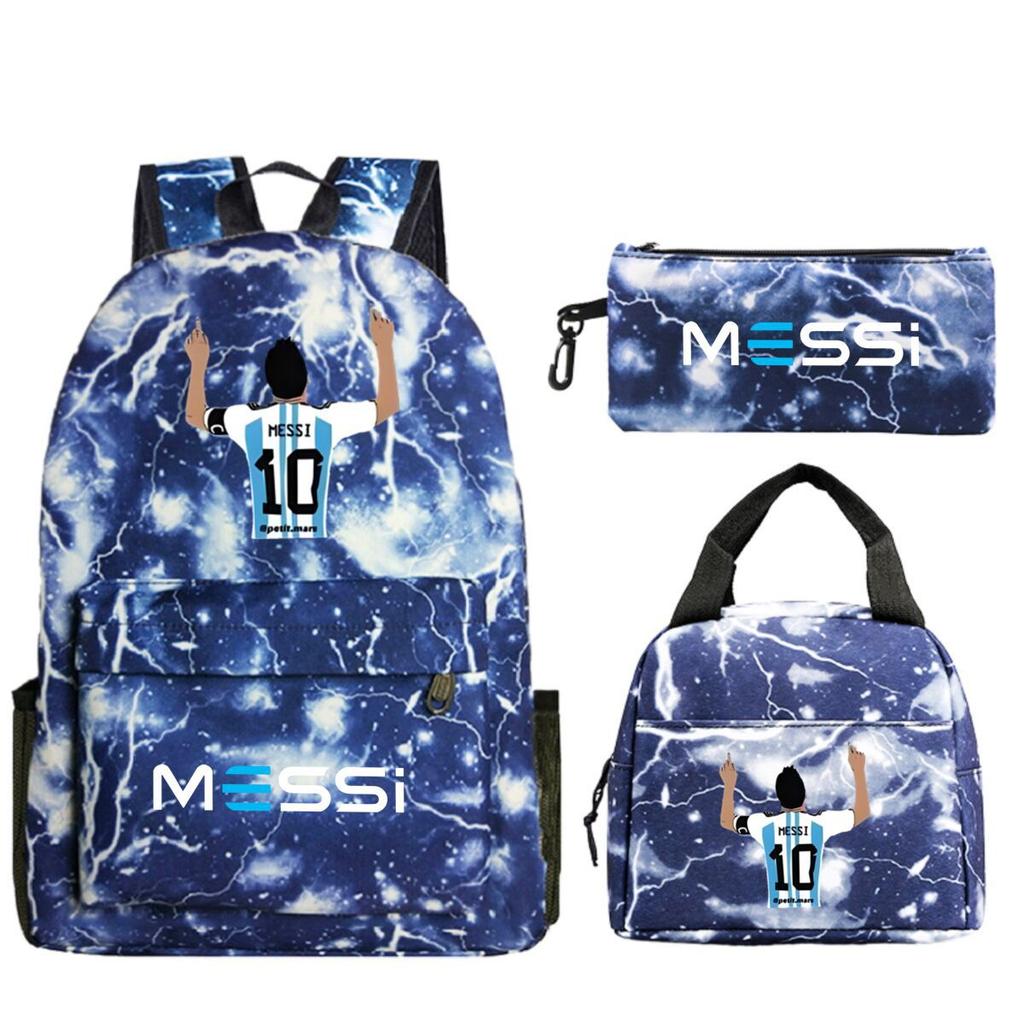 Football Printed Student Backpack Multifunctional Usb Interface Large Capacity Leisure Travel Backpack