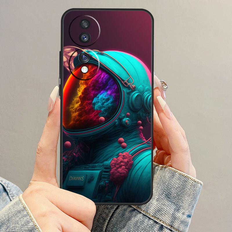 Space Moon Astronaut Case For Honor Magic 7 Lite 5 6 Pro Honor 200 400 X9c X9b X9a X8b X8a X8 X9 50 70 90 Cover