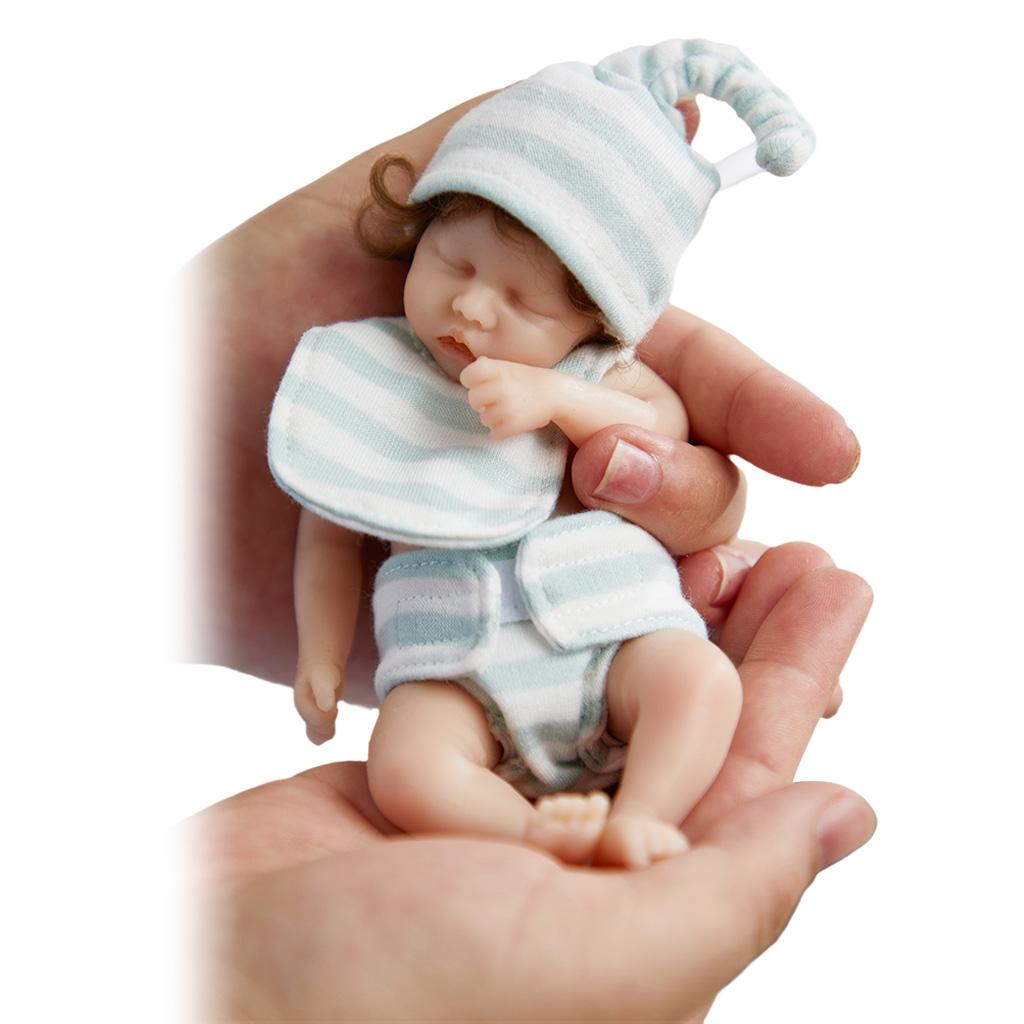6’’ Baby Girl for Doll Reborns Lifelike for Doll Lovely Newborn Girl Gift Real Soft for Touch Caucasian for Doll with Ro
