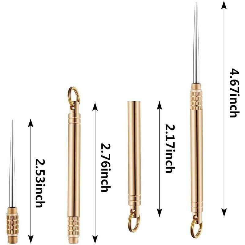 Portable Multifunctional  Titanium Alloy Toothpicks Pocket Toothpick Holder Fruit Fork Outdoor Picnic Camping