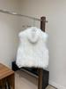 New autumn and winter products, cashmere fur, strip vest, atmosphere fur vest