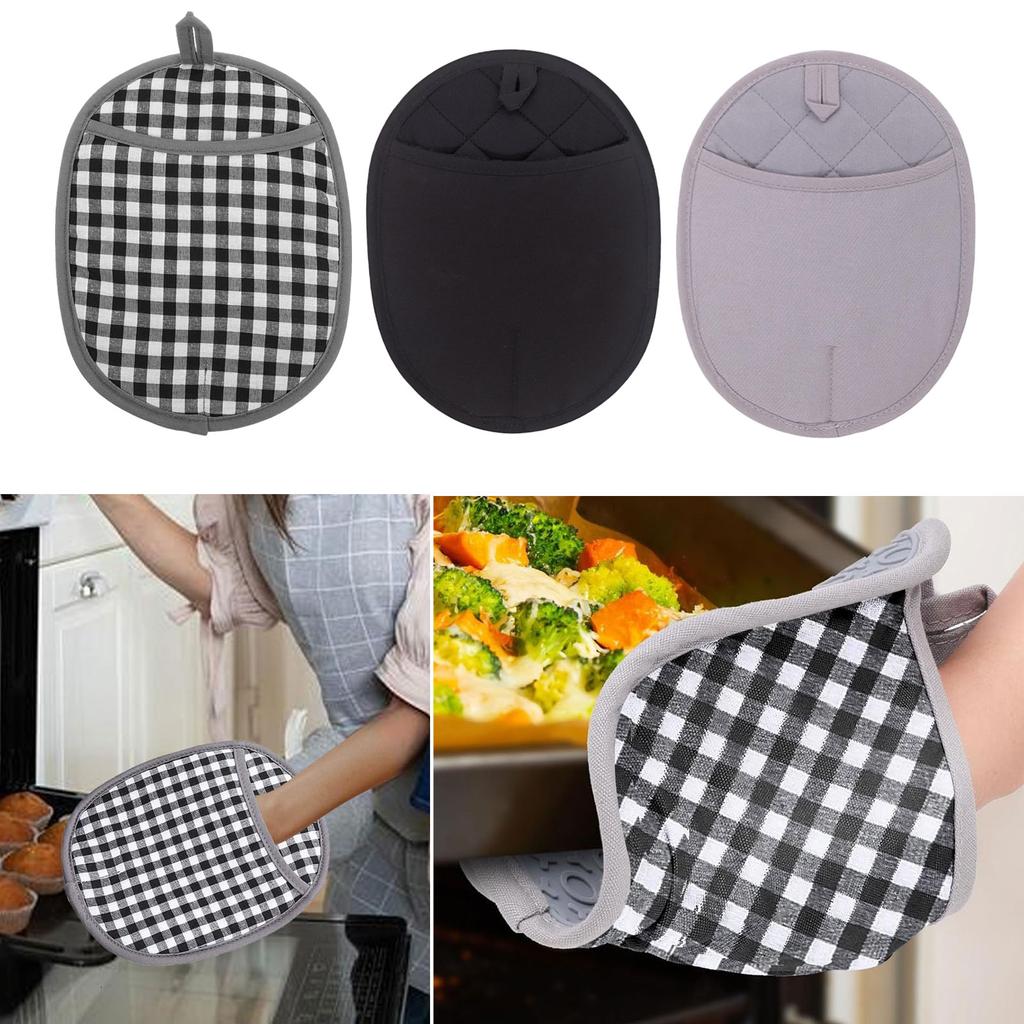 Oven Mitts Heat Resistant Pots Holder Nonslip Grip and Easy Cleaning Silicone Texture for Oven Baking and Cooking