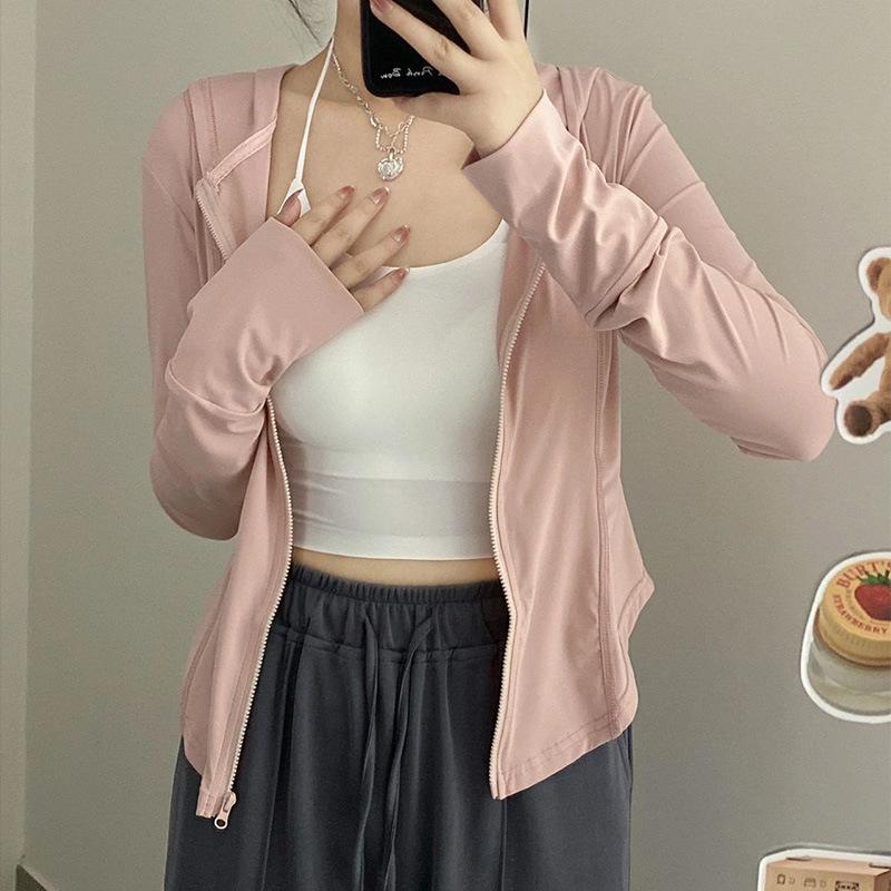 

Summer Breathable Hooded Jacket Top Sunscreen Clothing UV Protection Shirt L сірий колір