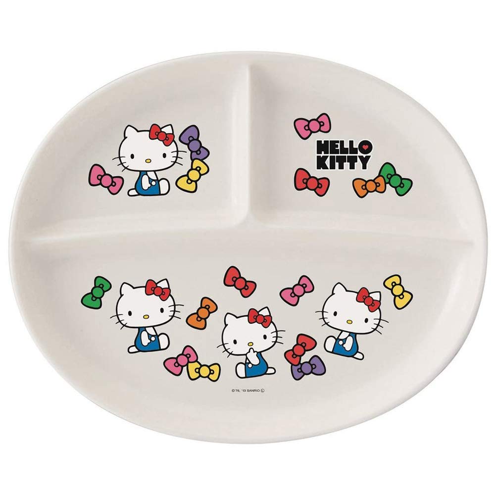 

SKATER Dishwasher-Safe Lunch Plate, Hello Kitty Face, XP17 [Parallel Import]