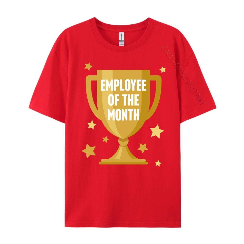 Employee Of The Month Black Graphic Tees Vintage T Shirts T Shirt for Men EU SIZE Casual