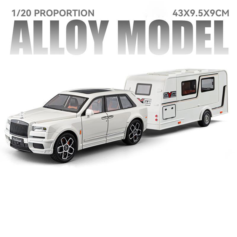 1:20 Rolls Royce Cullinan Alloy Diecast Motor Home Model Toys Car Doors Opened Sound Light Pull Back Vehices Kid's Birthday Gift