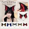 Adjustable Ears Headband - Plush Furry Costume Hair Accessory for Halloween Party Role Play