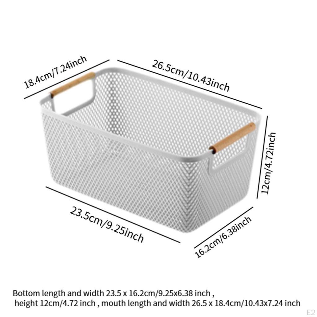 Hollow Storage Basket Sundries Multiuse Decoration Desktop Organizer Bin for Bathroom