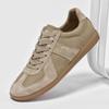 European and American men's shoes 2025 summer new light and comfortable lace-up board shoes soft sole leather surface waterproof and wear-resistant c