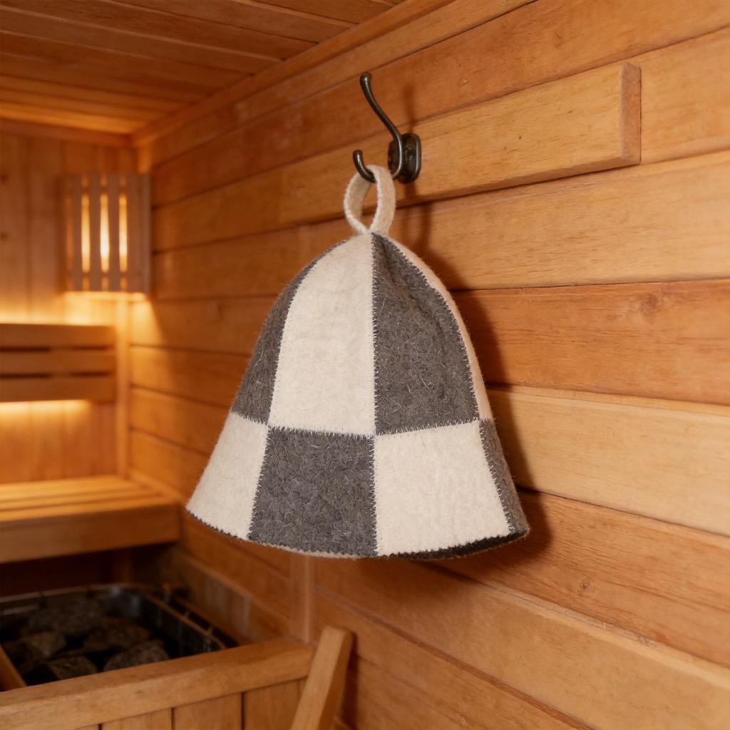 Woll-Sauna Hut Zum Hitzeschutz Und Schnelltrocknend Im Dampfbad Bietet Komfort Und Langlebigkeit