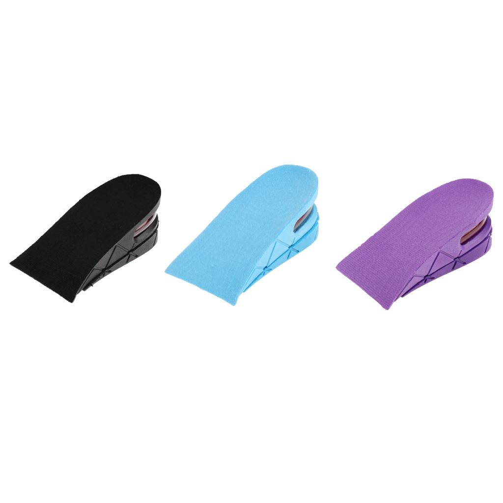 Invisible 2 Layer Height Increase Shoe Pad Inserts Air Cushion Taller Insoles