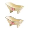 Functional Soap Box Cartoon Bathtub Soap Dish Rack with High Anti Slip Feet