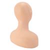 Bald Cosmetology Mannequin Head Realistic Soft Silicone Acupuncture Makeup Exercise Manikin Head