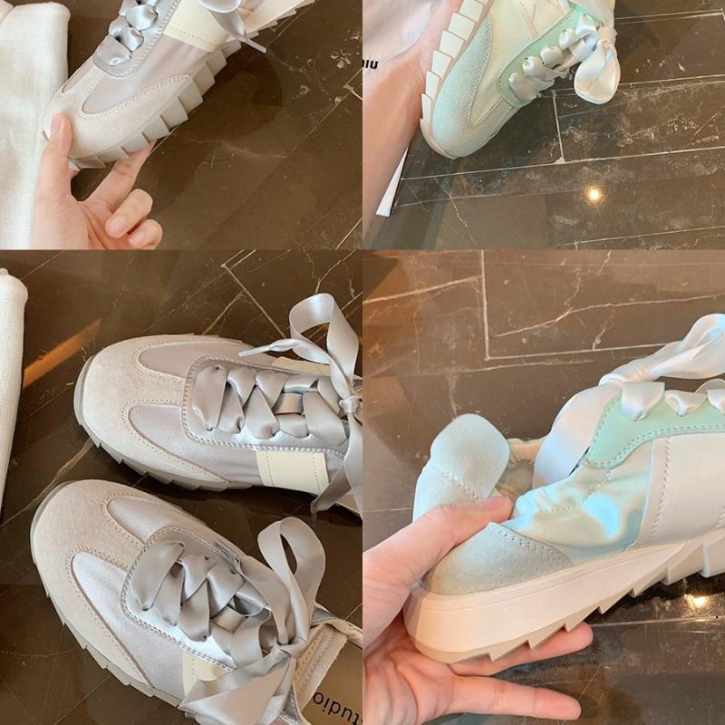 ~ Ballet soft sole splicing ribbon versatile sports and leisure shoes women's summer