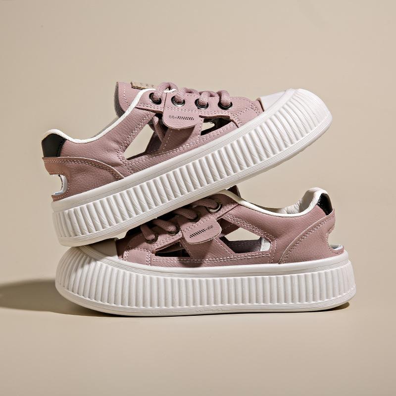 

Summer new hollow white shoes is trendy casual muffin women s shoes breathable student versatile muffin shoes 40