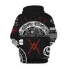 Wikinger-Krieger 3D-Druck Hoodie: Herren Trendiger Pullover Sweatshirt 2025 Edition