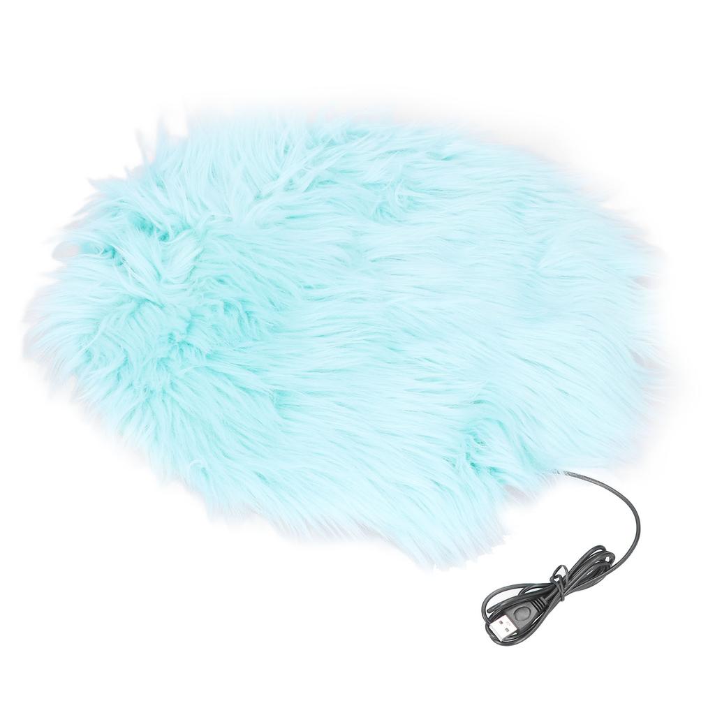 Pet Electric Blanket Plush Imitation Mink Hair Adjustable Constant Temperature Dog Heating Pad for Puppy CatsBlue