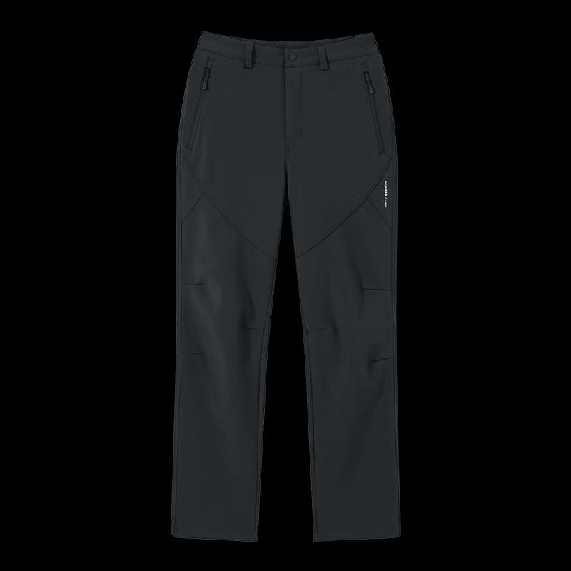 Men's Outdoor Fleece-Lined Straight-Leg Soft Shell Pants