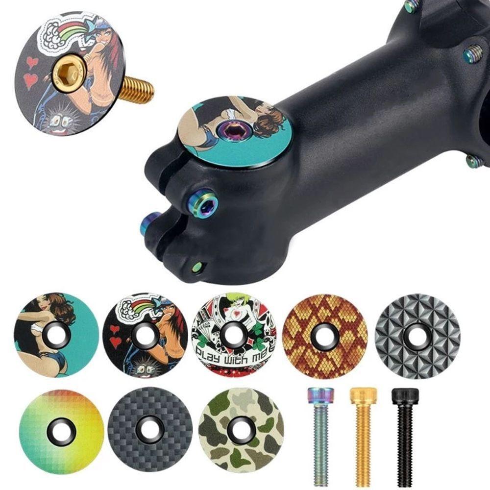 WAKE Bicycle Headset Fork Top Cap CNC Bike Stem Top Cover Cycling Equipment ③ WAKE Bicycle Headset Fork Top Cap CNC Bike Stem Top Cover Cycling Equipment ③