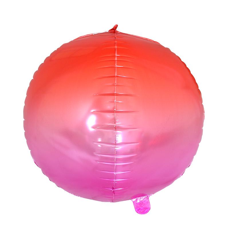 17-inch 3D/4D Round Aluminum Foil Balloons for Weddings, Birthdays, and Parties