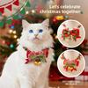Christmas Pet Necklace - Cat Collar with Bells and A Bow - Cat Accessory - Cat Necklace