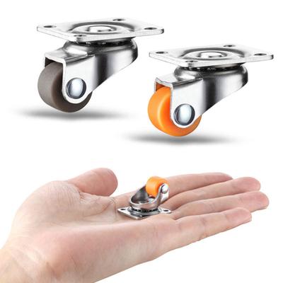 0,5palcová kolečka na nábytek Univerzální malá otočná talířová kolečka pro vozíky Nábytek Dětská postýlka Kuchyňský stolek