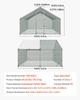 Large Metal Chicken Coop, 3 X 3 X 2 M, Walk-in Chicken Run House with Waterproof Cover and Sturdy Frame, Spire Roof Poultry Cage Duck Pen for Rabbit