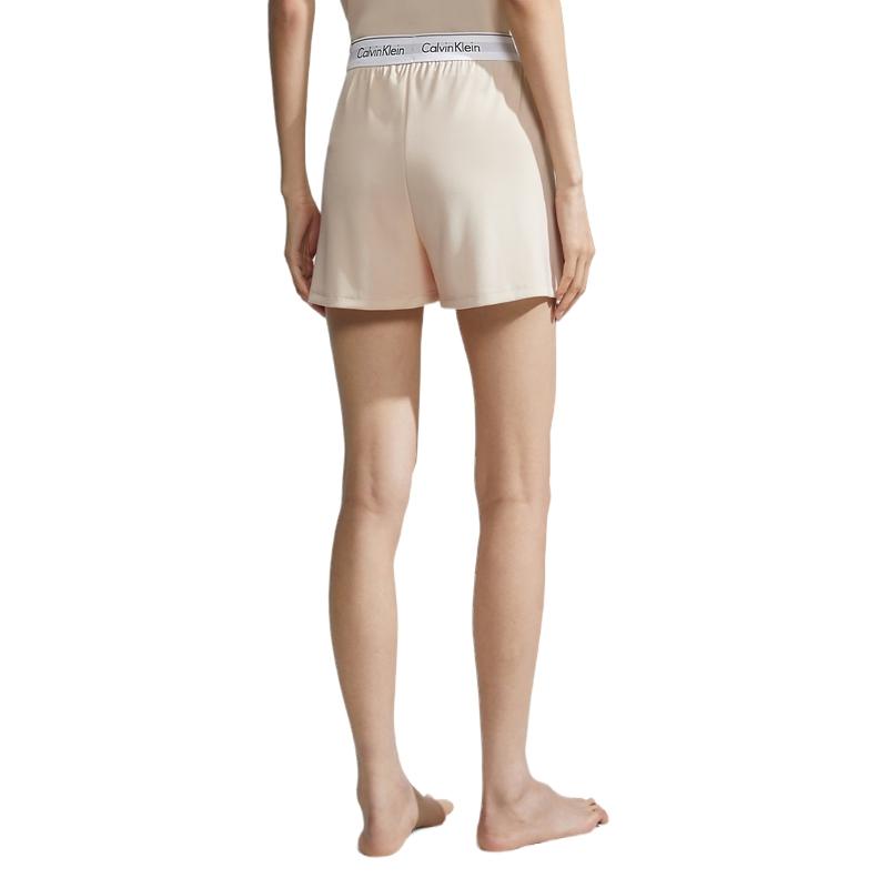 Calvin Klein Cooling Antibacterial Ice Comfort Series Soft Breathable Home Shorts Sleep Pants Women shorts Oat-Milk AD0008ACI