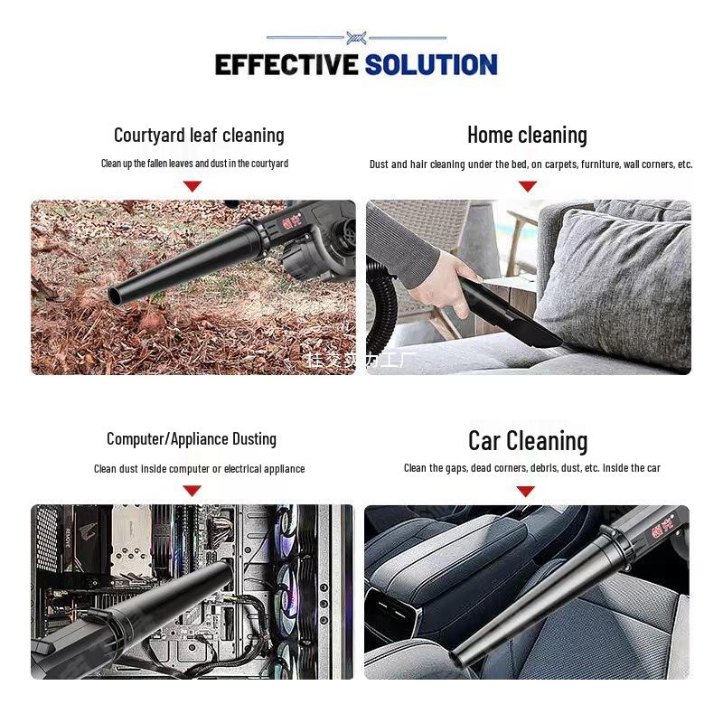 Rechargeable High-Power Lithium Battery Blower for Industrial and Dual-Use: Computer & Car Cleaning Dust Remover