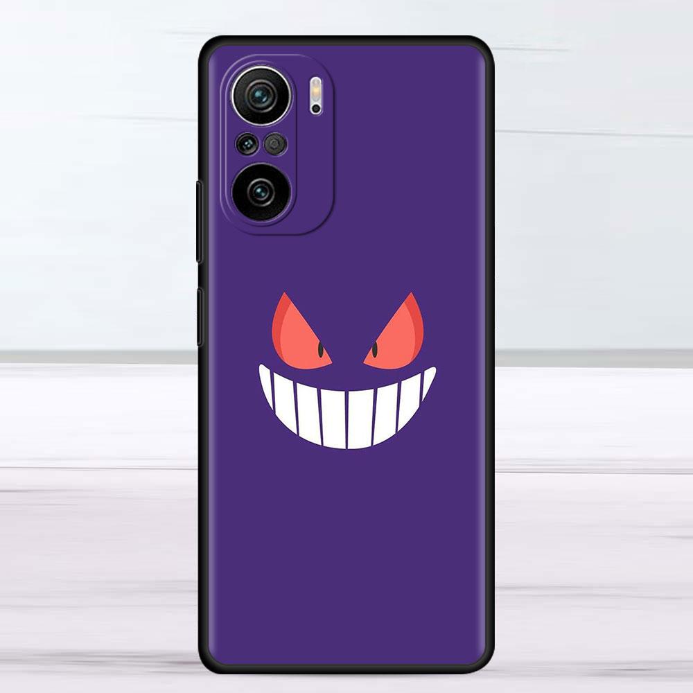Lustige Pokemon Gengar Fall Für Xiaomi Redmi Hinweis 11 9S 10 9 8 7 9A 9C 9i K40 8T 10C 9T K50 Silikon Telefon Shell