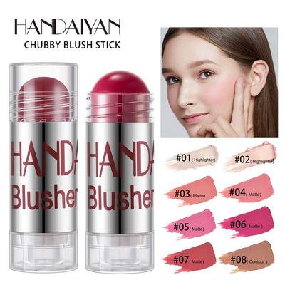Rougestift, 8 Farben, Buntstift, Rougestift, Rougestift, cremiges Rouge
