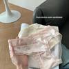 Ladies Spring Summer Sexy Lace Love Mesh 10A Antibacterial Mid Waist Panties