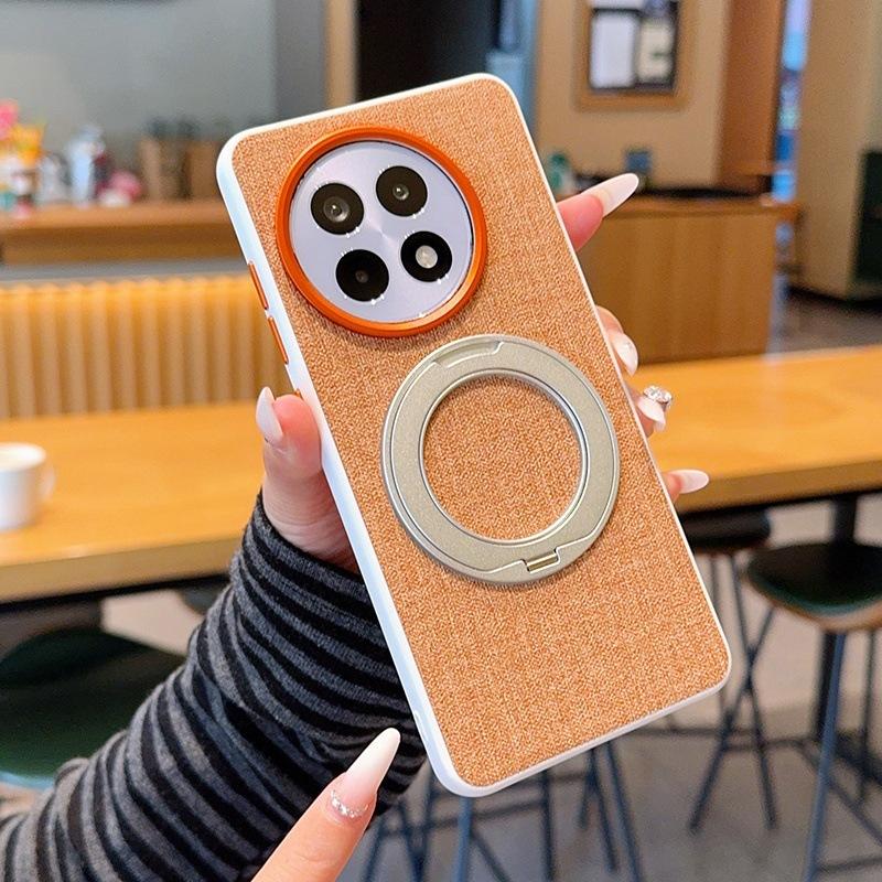 Applicable to OnePlus Ace1 mobile phone case with bracket rotating OnePlus ace1Pro cloth pattern protective case OnePlus 11R magnetic attraction