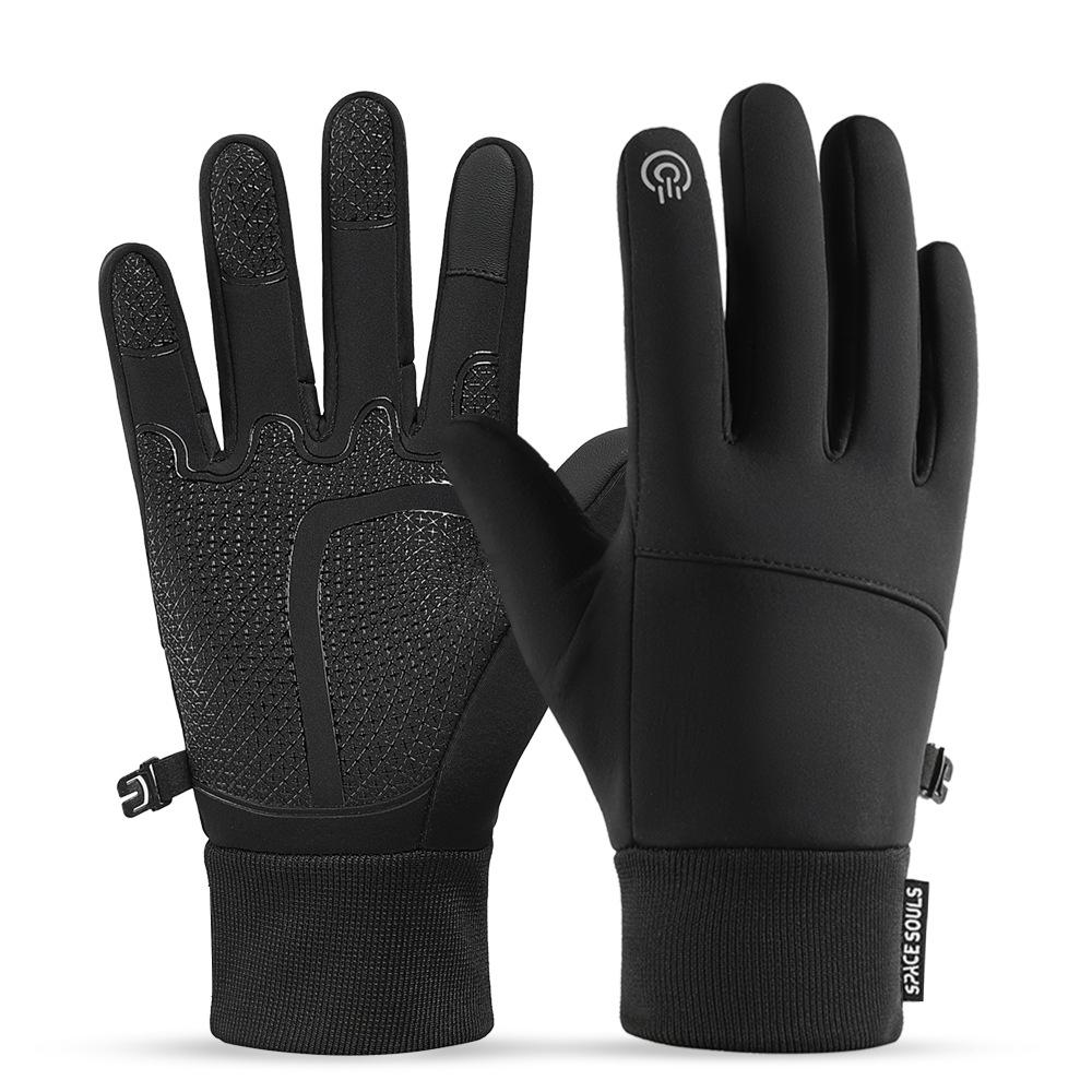 Silicone Anti Slip Warm Gloves for Men and Women Outdoor Sports Cycling Skiing Gloves Touch Screen Waterproof Hiking Gloves