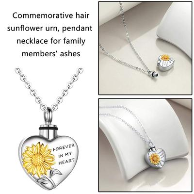 Memorial Cremation Urn Jewelry Pet Cremation Jewelry Ashes Necklace Creative Pet Cremation Jewelry Urn Necklace