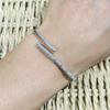 Geometric Line Couple Bracelets, Cold Style, Simple, Versatile Bracelets, Fashionable Korean Style Open Bracelets for Men