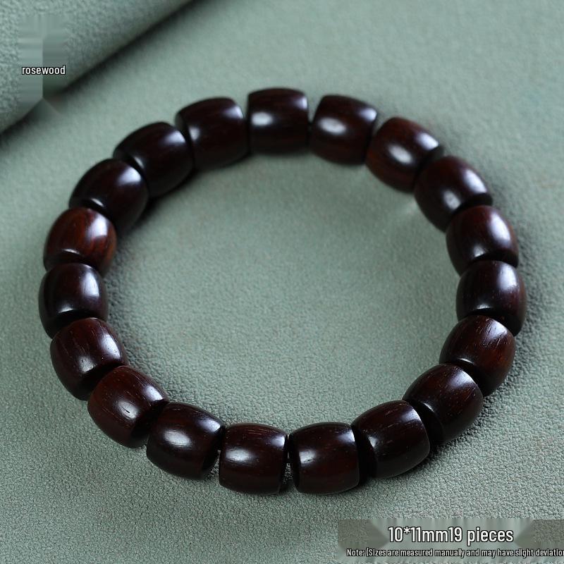Unisex Handmade Green Sandalwood Bead Bracelet - Ethnic Style, Exquisite Design