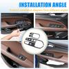 For Alfa Romeo Stelvio 2017 2018- ABS Car Interior Door Handle Window Glass Lifting Switch Buttons Frame Trim Cover Stickers