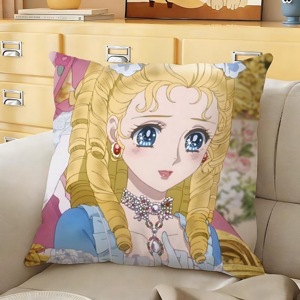 The RRose of Versailles Cushion Cover Soft Durable Reversible Pillow Cover Home Car MultiScene Daily Comfort Pillowcase