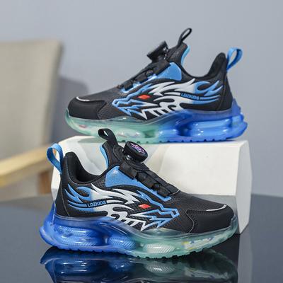 Older Children Spring and Autumn Boys Boys Shoes Spring 2025 Children's Sports Shoes Rotating Buckle Classmates Breathable Non-slip