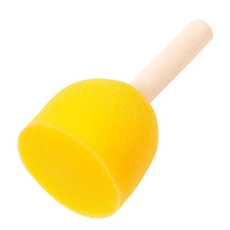 Children's Round Sponge Paint Brush for Art & DIY