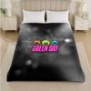 Green Day Print Flanelldecke Gemütliche Leichte Plüschdecke für Bett Sofa Haushalt