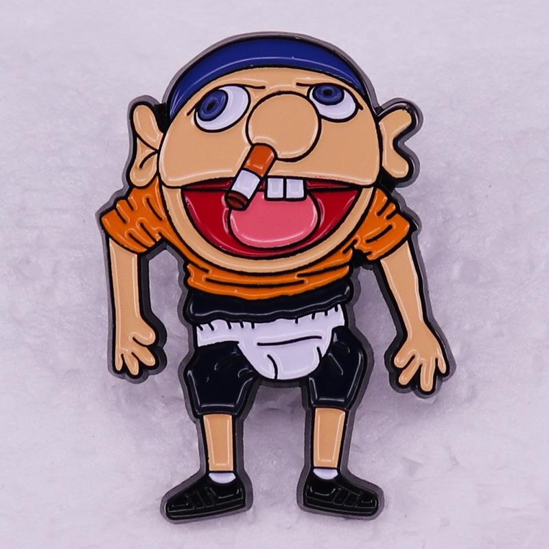 Jeffie Hand Puppet Brooch by Mario Logan