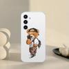 Teddy Bear Phone Case For Samsung Galaxy A52 A12 A51 S21 Edge S22ULTRA S23 S24 S20LITE Plus Ultra Transparent Cover