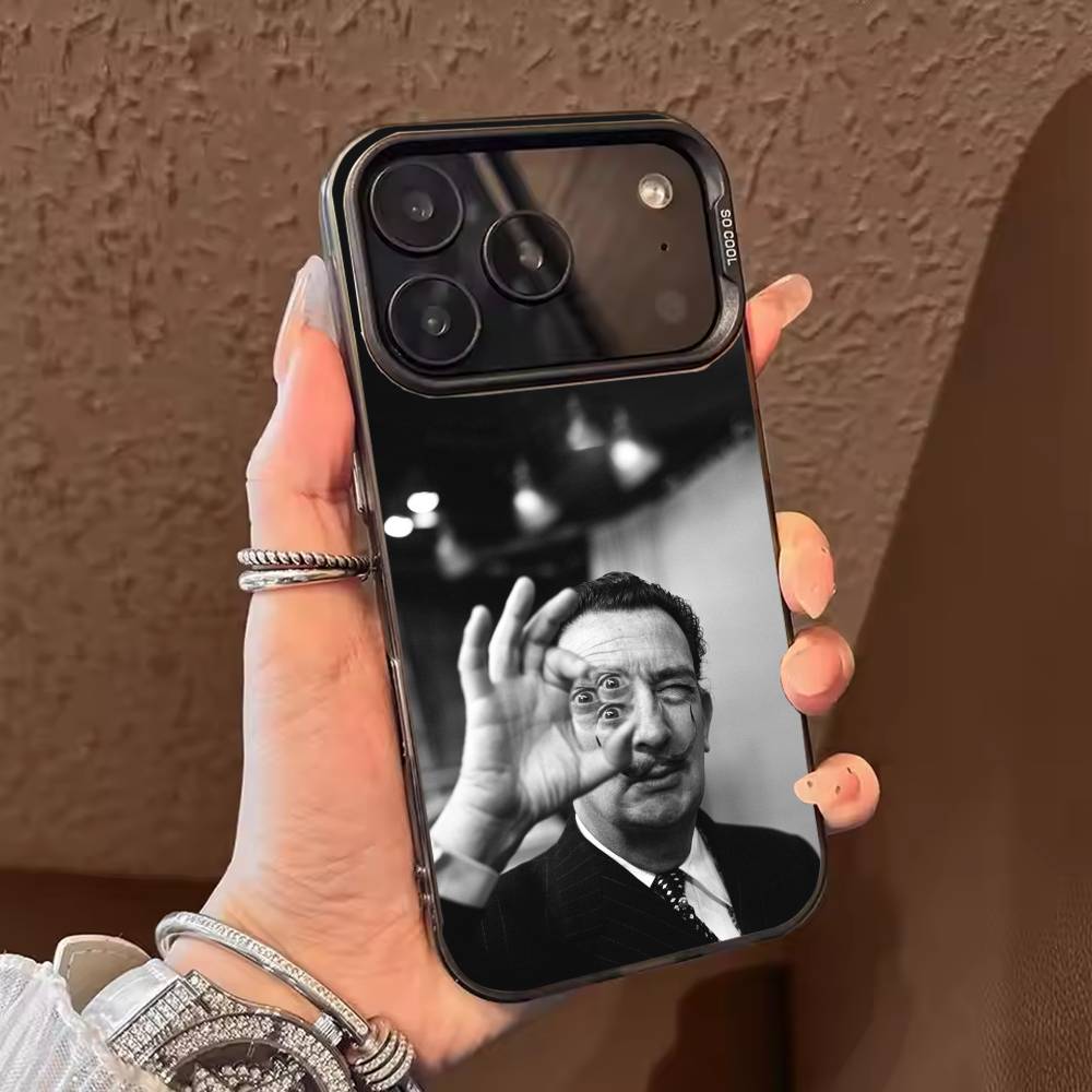 

Artist S-Salvador Dalí Phone Case For iPhone 17,16,15,14,13,12,11,Pro Max,Plus Candy Silver Cover iPhone15