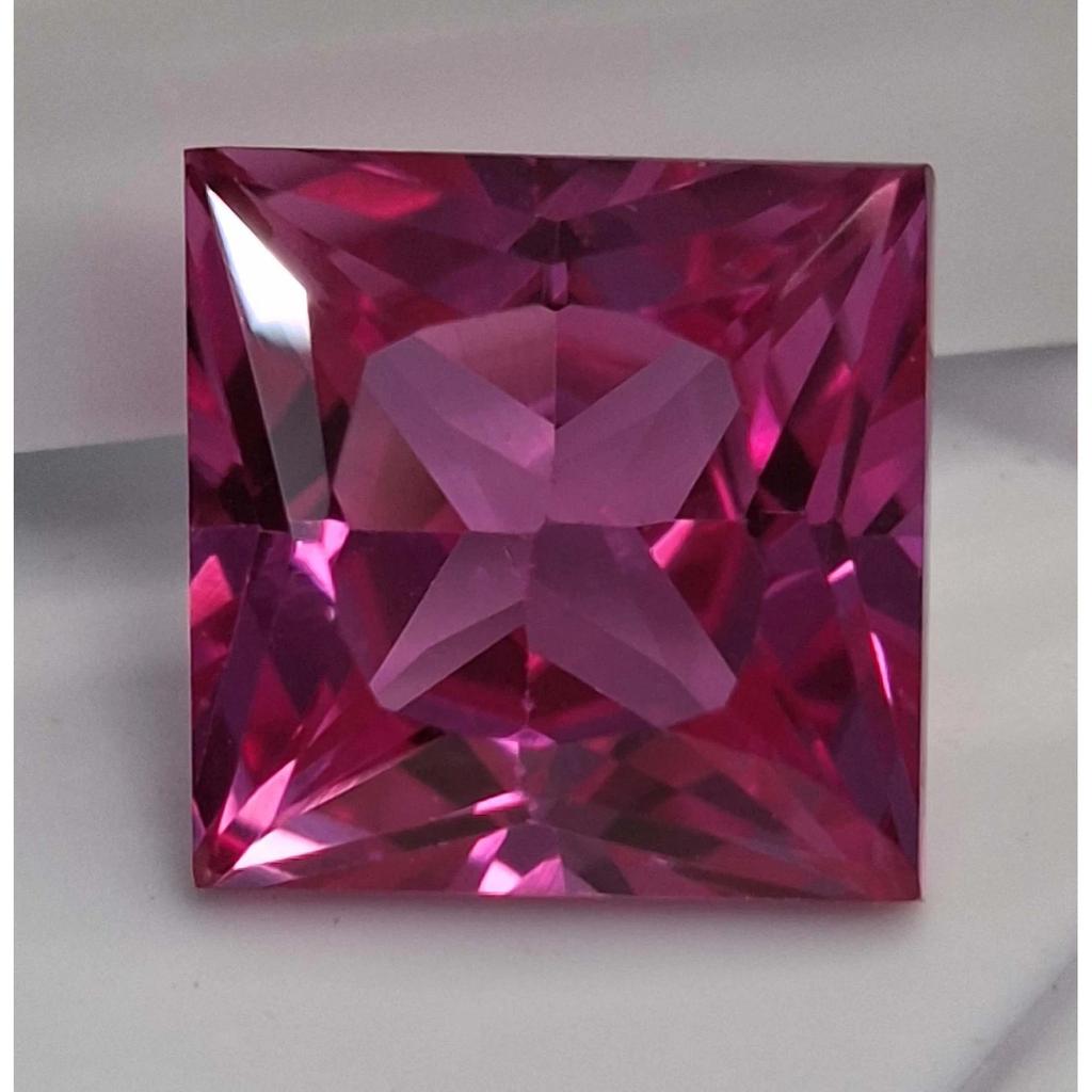 Certified Natural Pink Sapphire Princess Cut 7-9 Ct Fabulous Loose Gemstone