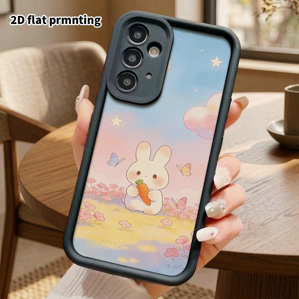 Phone Case: 2D Flat Samsung Galaxy A34 A35 M05 M06 S20 S22 S21 FE Plus 5G Step-style Protective Case, Cute Watercolor, Christmas and Halloween Gift