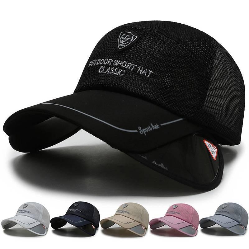 Letter Sport Outdoor Embroidery Fishing Hat Adjustable Sun Breathable Protection