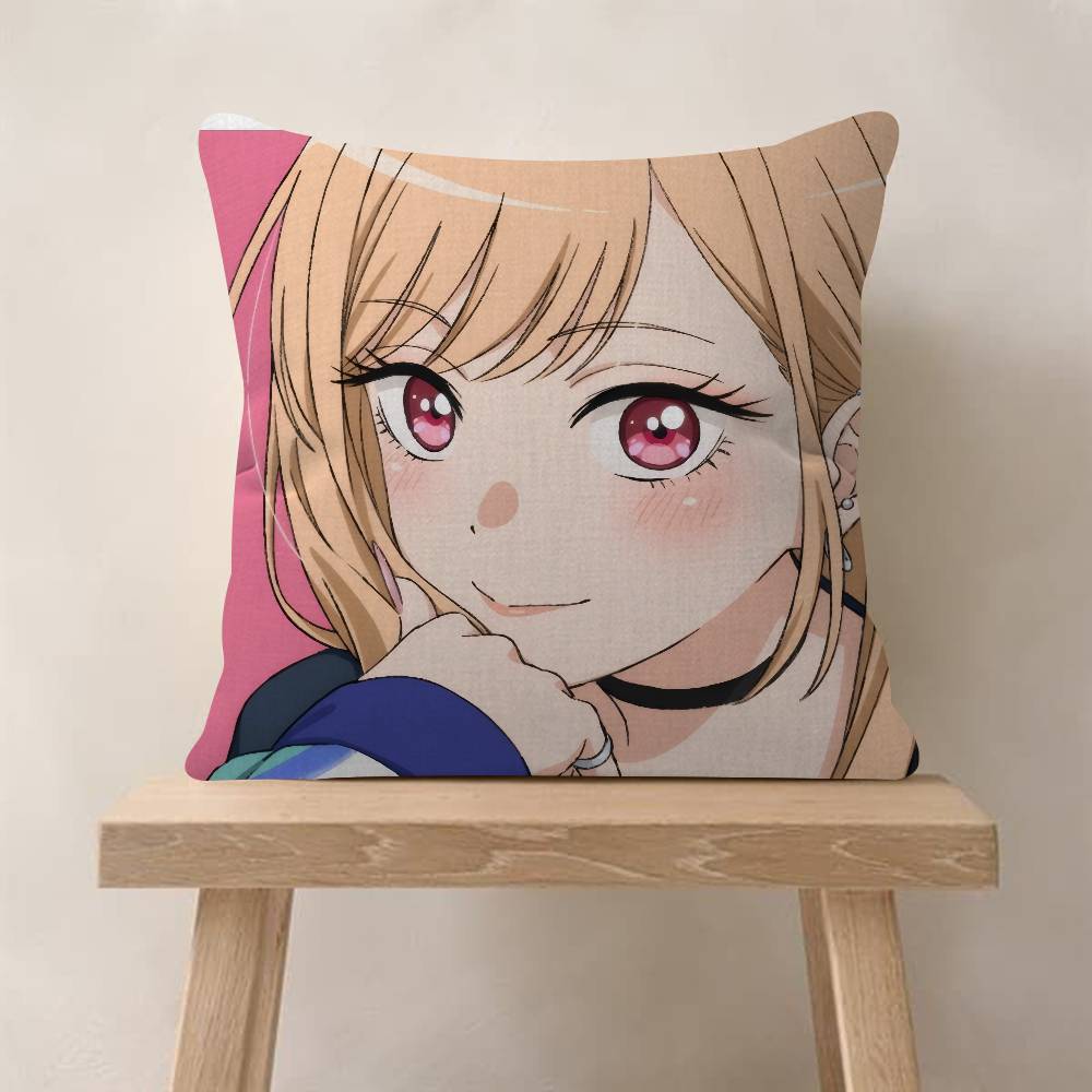 My Dress Up Darling Anime Pillow Gift Home Office Decoration Bedroom Sofa Car Cushion Cover Case 45x45